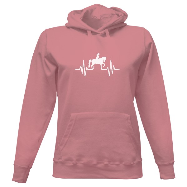 Dámská mikina s kapucí s potiskem Žít pro koně